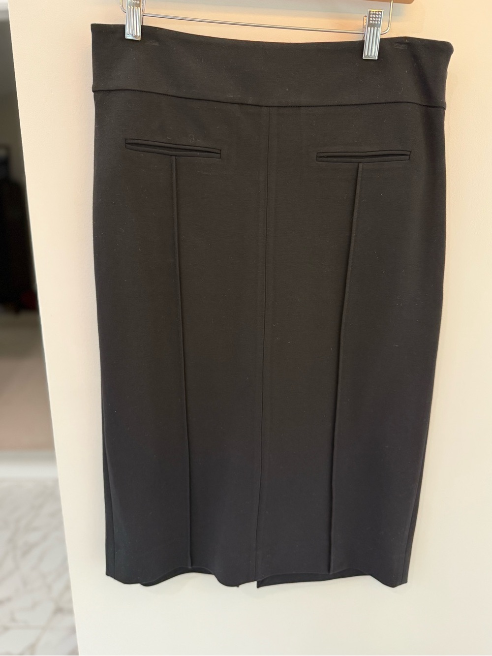 Diane Von Furstenberg Black Tailored Pencil Skirt